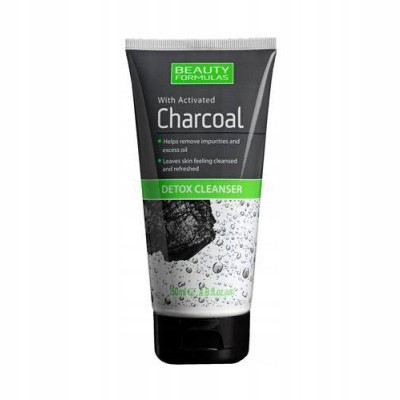  Beauty Formulas Charcoal Detox Cleanser Activated Carbon Facial Wash Gel 150ml