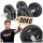  CAST IRON DUMBBELLS for exercises, set of 2 x 20KG, KAWMET 40kg weight bars