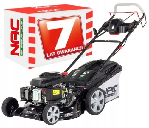  Petrol lawn mower with NAC basket, 173 cm³ capacity. Basket 60 l 51 cm