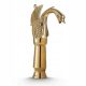 Ari SWAN floor-standing washbasin mixer, gold