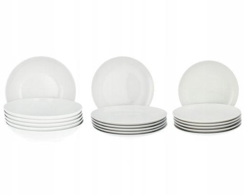 Dinner service Lubiana ETO table service, 18 plates, porcelain, 18 pcs.