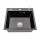 Single bowl sink, black steel