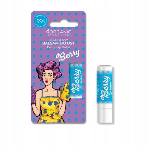  4ORGANIC PIN-UP GIRL BERRY BERRY LIP BALM