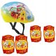 Seven Winnie l'ourson casque de vélo universel + coudières et genouillères Disney Winnie l'ourson universel rouge