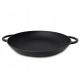  CAST IRON FRYING PAN 40CM GRILL CAMPFIRE WITH HANDLES