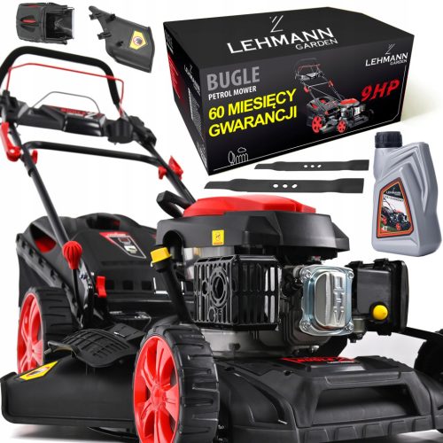  Lehmann petrol lawn mower with basket, 196 cm³ capacity. Basket 60 l 51 cm