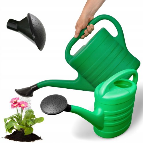  Eden Green watering can 10 l, plastic, black, green tones