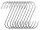 Smoking hook - Single smoking hook for smoking meat Art Win 45 mm 14.5 cm