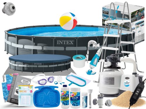 Intex Rundrahmenpool 732 x 732 cm