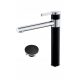 Black stand kitchen faucet from Moderno Flusso