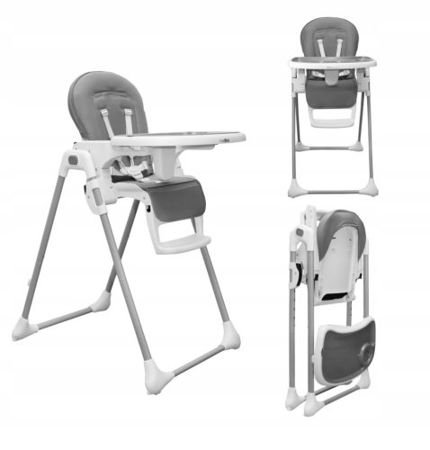  Kids Zone Basic feeding chair, dark grey