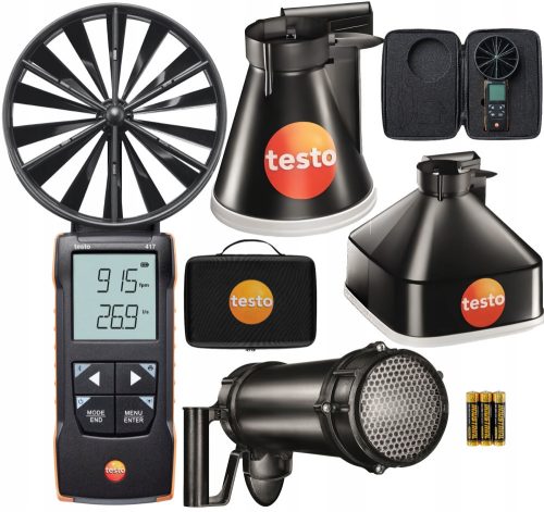 Testo 417 with sleeve set and hair straightener