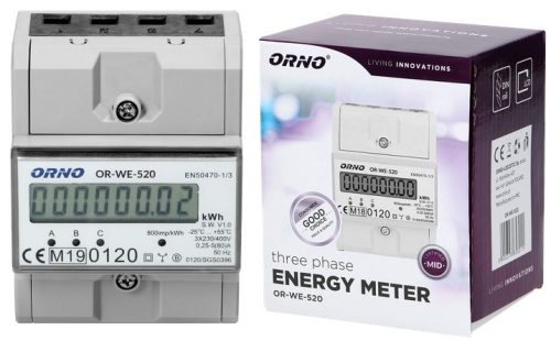 Orno 400 V IP20 80 A meter