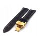  Leather strap TZ-01.01GD with butterfly 22 mm