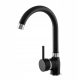 Gamma 1 floor-standing kitchen faucet, black, granite