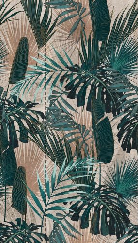 Washable photo wallpaper Tropical Monstera Leaves