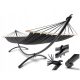 Garden and Terrace Hammocks Hammock with Di-Volio pole, black, 120 kg, 280 x 100