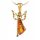  ANGEL gold necklace with AMBER chain GIFT