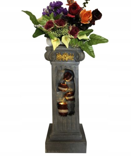  FOUNTAIN/FLOWER STAND “ANTIK” * Height 90 cm - LED lighting *!