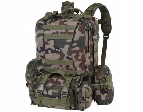 Texar Camper 60L Backpack in PL Camo - Ideal for Outdoors and Urban Use