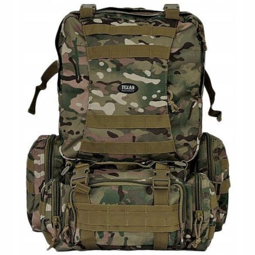Rugged 60L Texar Camper Backpack in Arid MC Camo for Outdoor and Survival