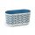  Flowerpot Lamela 60 cm x 1 x 20.5 cm diameter 19.5 cm plastic white, blue tones