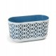  Flowerpot Lamela 60 cm x 1 x 20.5 cm diameter 19.5 cm plastic white, blue tones