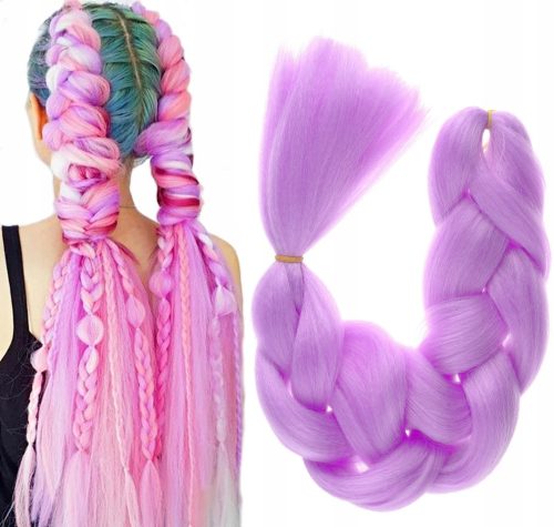  SYNTHETIC HAIR FOR BRAIDS BRAIDS EXTENSIONS DREADLOCKS LILAC PURPLE A36