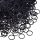  Set of black silicone rubber bands