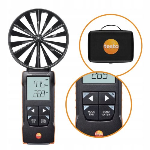 Testo 417 – Digital vane anemometer with probe