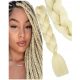  SYNTHETIC HAIR ARTIFICIAL HAIR EXTENSIONS FOR BRAIDS BLOND BRAIDS 613