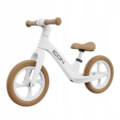  Icon Mini 12" Balance Bike White, Brown