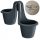  Prosperplast flowerpot 46 cm x 23 x 33.6 cm diameter 22.5 cm plastic black