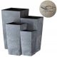 Pots and planters for outdoor use and the garden Set Whale Things concrete flower pots, 4 pieces