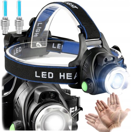  HEADLIGHT, motion-controlled LED T6 bike