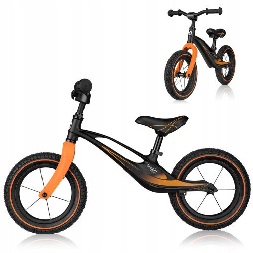  Lionelo Bart Air 12" Balance Bike Black, Orange