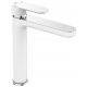 Laveo TONDO floor-standing washbasin mixer, white