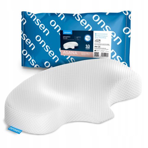  Oreiller orthopédique Onsen Asana Standard, blanc