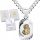  SILVER SET - PANCERKA CHAIN AND COMMUNION MEDAL - MOTHER OF GOD