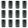 Food container Emcor packaging container 1500 ml transparent anthracite, 12 pieces