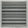 Ventilation grille with louvre grille Raczak, silver