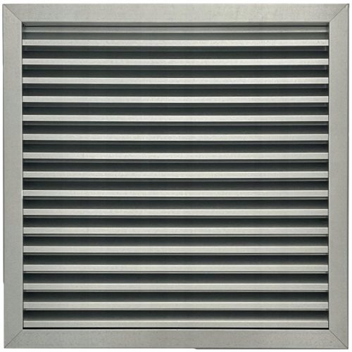 Ventilation grille with louvre grille Raczak, silver