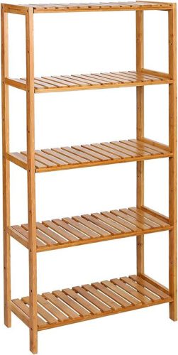 Matkam bathroom shelf, brown tones, 26 x 60.1 x 130 cm