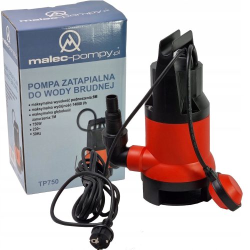 Garden irrigation pump - MalTec 750 W submersible pump 14,000 l/h