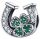  Charms horseshoe clover silver 925