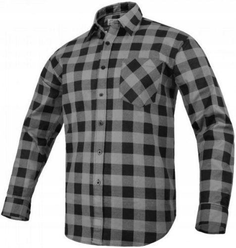 Art-Mas Modar flannel shirt, size 41, grey