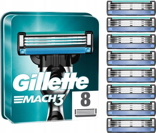  GILLETTE MACH3 replacement blades – 8 pieces