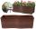  Form-Plastic flowerpot 58.5 cm x 29 x 20 cm, plastic in brown and beige tones