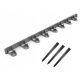 Edgings for the garden - Garden edging made of Cellfast plastic, 103.5 cm x 4.5 cm, black