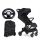 Self-folding stroller Easywalker Jackey black + handlebar for Easywalker stroller black